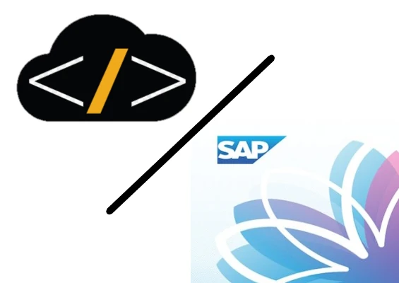 Fiori Elements and SAP Web IDE logos